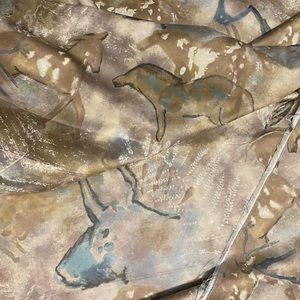 3 YDS 90s Vintage Native Cave Dwellings Cotton